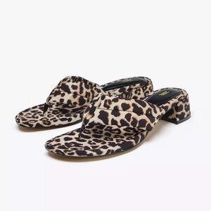 ZARA Animal Print Thong Sandals 6.5 (37) NWT